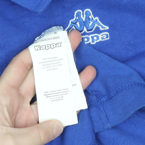 Kappa Men’s Blue Polo Shirt XL Cotton Casual Sportswear