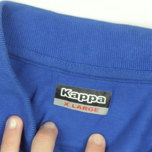 Kappa Men’s Blue Polo Shirt XL Cotton Casual Sportswear