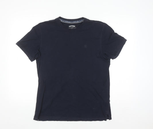 FatFace Men's Blue Organic Cotton Crew Neck T-Shirt M