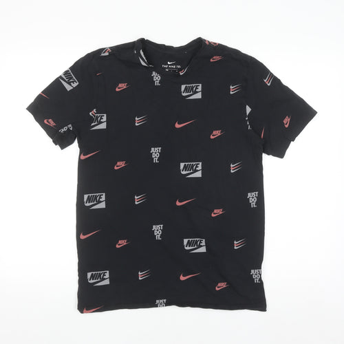 Nike Men's Black Graphic Logo Sports T-Shirt Size S