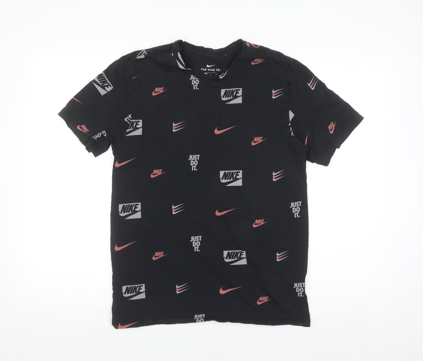 Nike Men's Black Graphic Logo Sports T-Shirt Size S