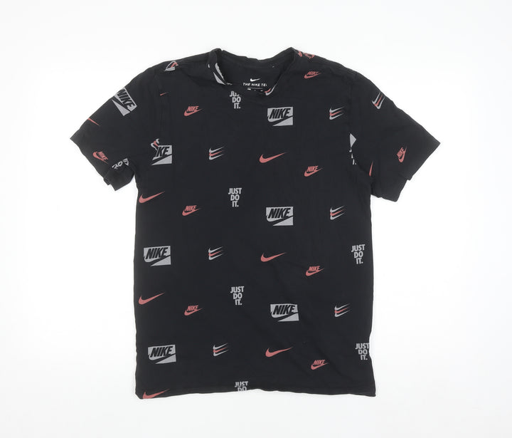 Nike Men's Black Graphic Logo Sports T-Shirt Size S