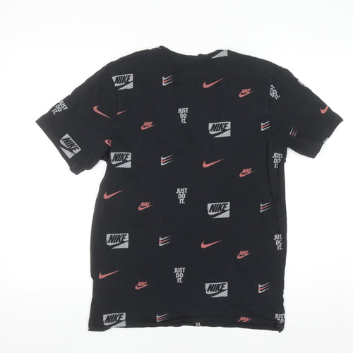 Nike Men's Black Graphic Logo Sports T-Shirt Size S