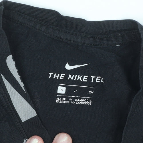 Nike Men's Black Graphic Logo Sports T-Shirt Size S