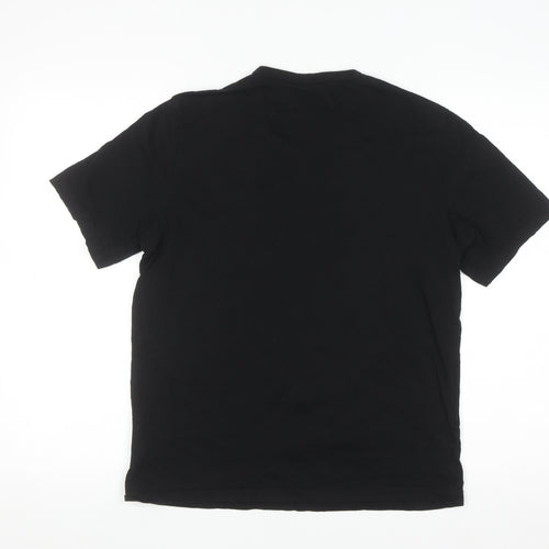 BOSS Men's Black Cotton Crew Neck Short Sleeve T-Shirt M