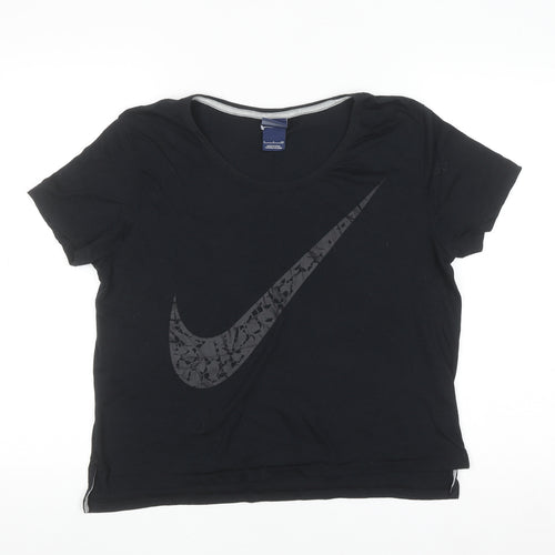 Nike Women's Black Short Sleeve Crew Neck Sports T-Shirt Size S