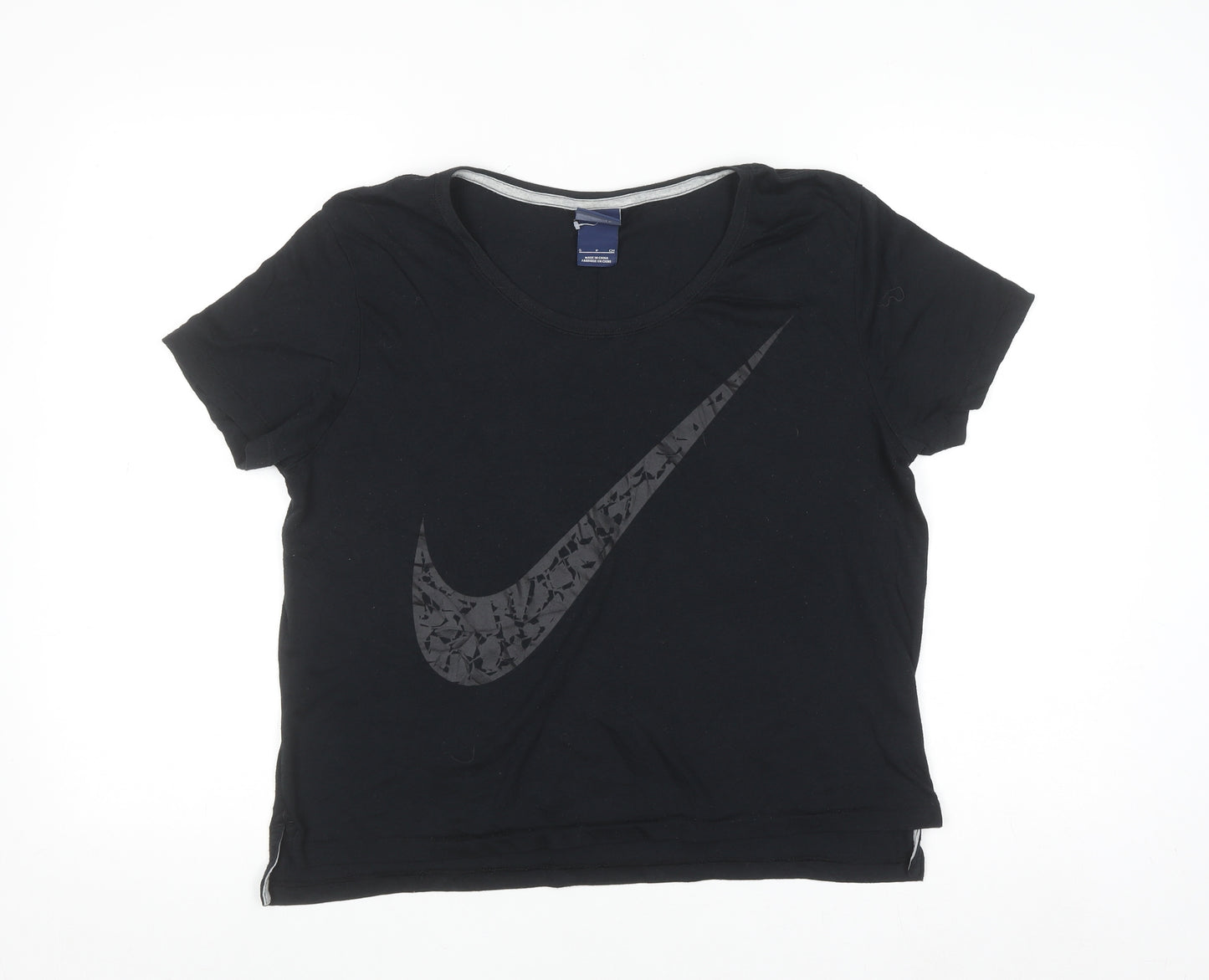 Nike Women's Black Short Sleeve Crew Neck Sports T-Shirt Size S