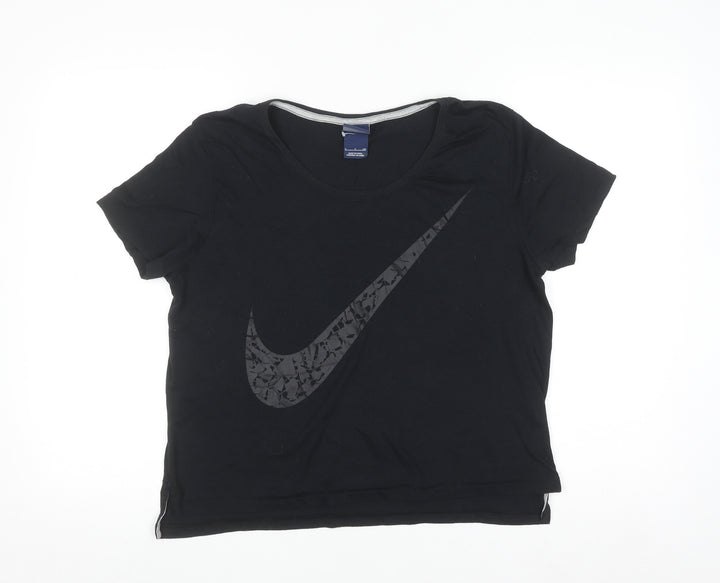 Nike Women's Black Short Sleeve Crew Neck Sports T-Shirt Size S
