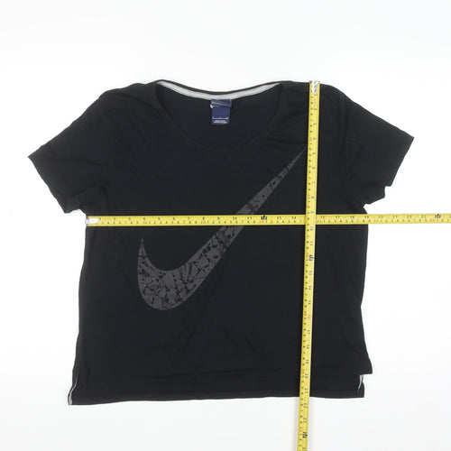 Nike Women's Black Short Sleeve Crew Neck Sports T-Shirt Size S