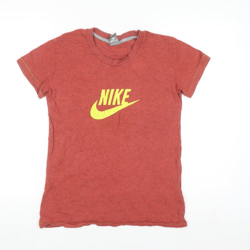 Nike Women’s Red Logo Sportswear T-Shirt Size L UK 14/16 Casual Top