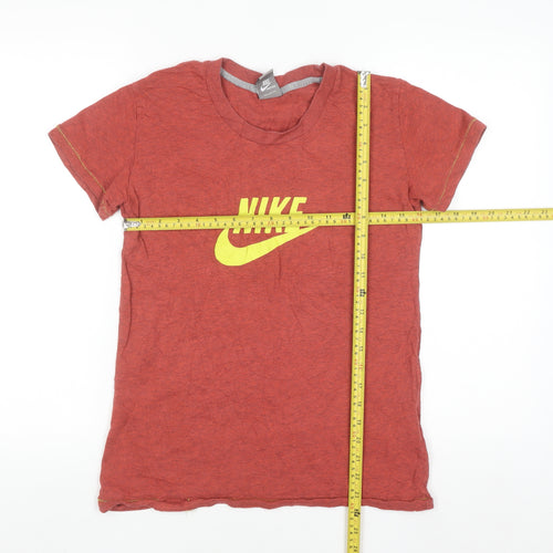 Nike Women’s Red Logo Sportswear T-Shirt Size L UK 14/16 Casual Top