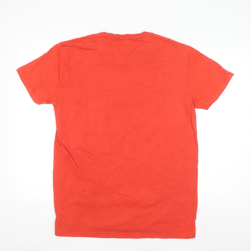 Uniworth Men's Red Cotton Music Graphic T-Shirt - Size L Smart Fit