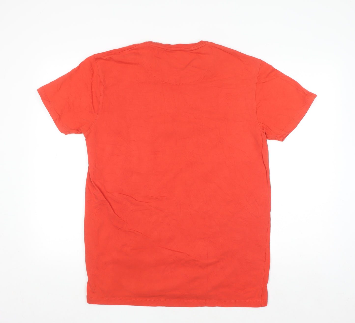Uniworth Men's Red Cotton Music Graphic T-Shirt - Size L Smart Fit