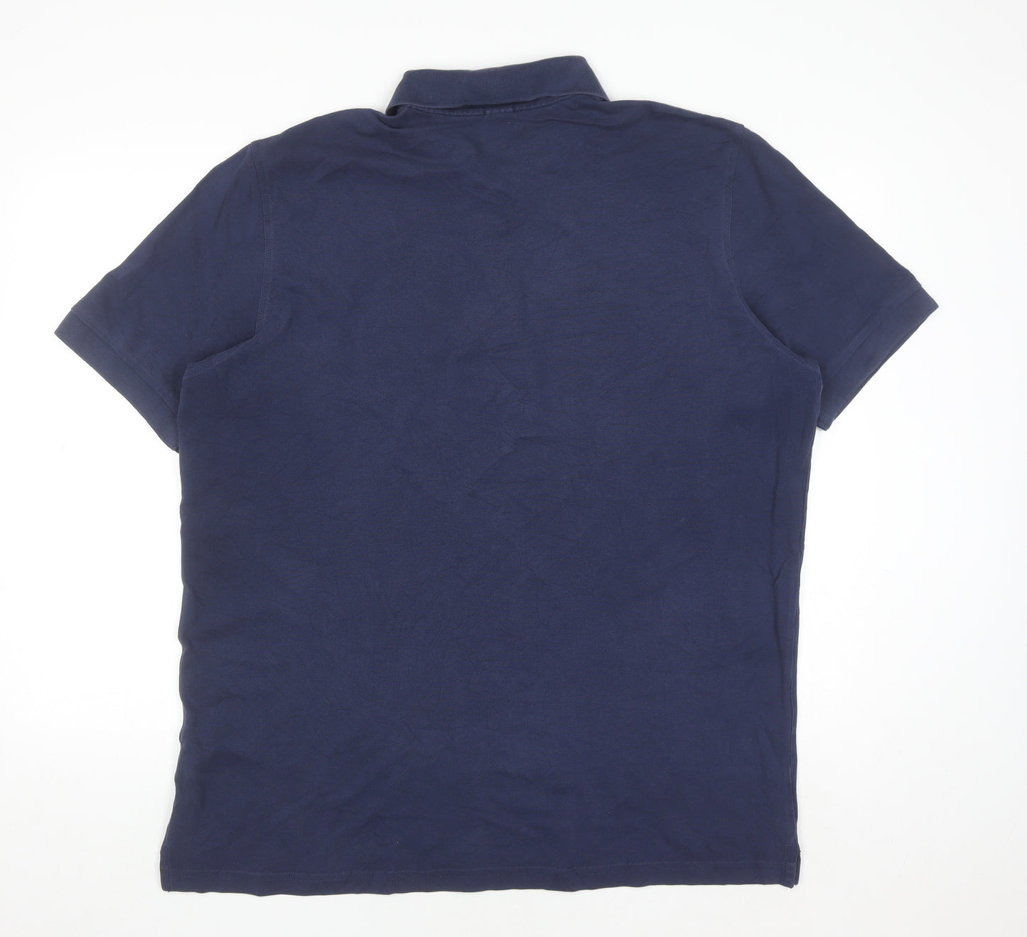 Hugo Boss Men's Blue Pima Cotton 2XL Polo Shirt
