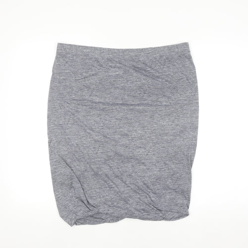 Gap Women's Grey Jersey Pencil Skirt XL Stretch Cotton Blend