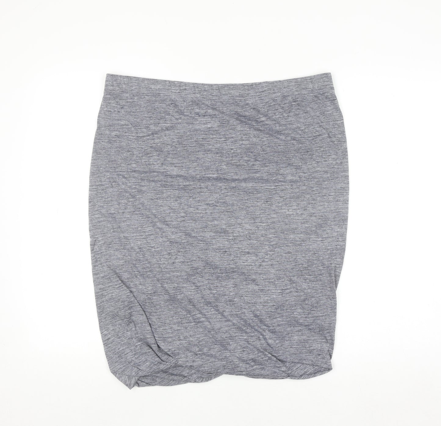 Gap Women's Grey Jersey Pencil Skirt XL Stretch Cotton Blend