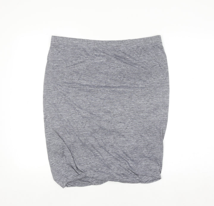 Gap Women's Grey Jersey Pencil Skirt XL Stretch Cotton Blend