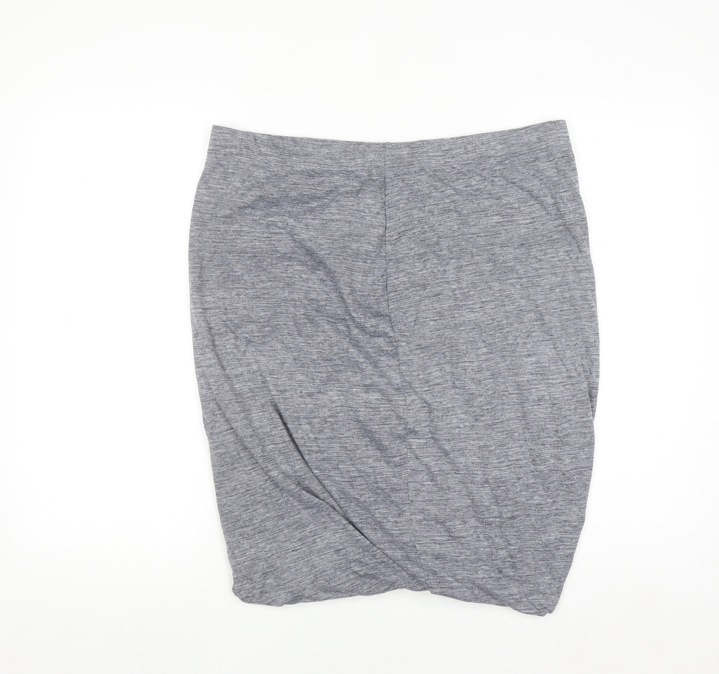Gap Women's Grey Jersey Pencil Skirt XL Stretch Cotton Blend