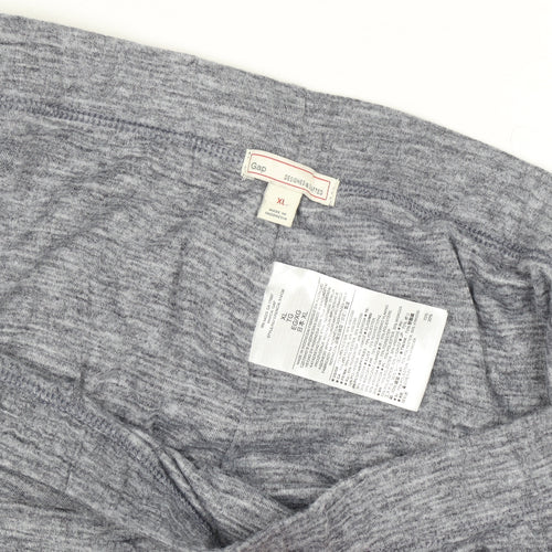 Gap Women's Grey Jersey Pencil Skirt XL Stretch Cotton Blend
