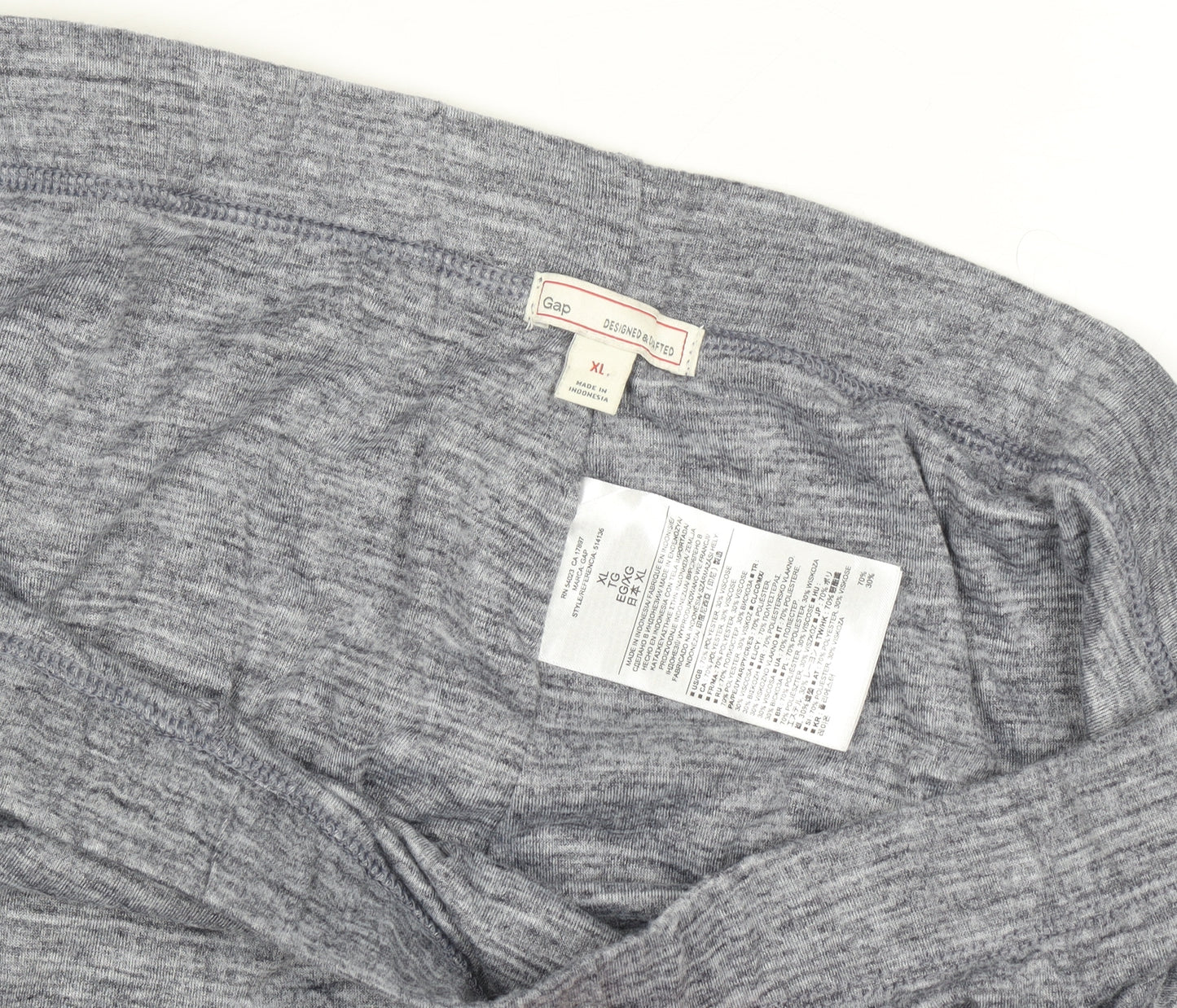 Gap Women's Grey Jersey Pencil Skirt XL Stretch Cotton Blend