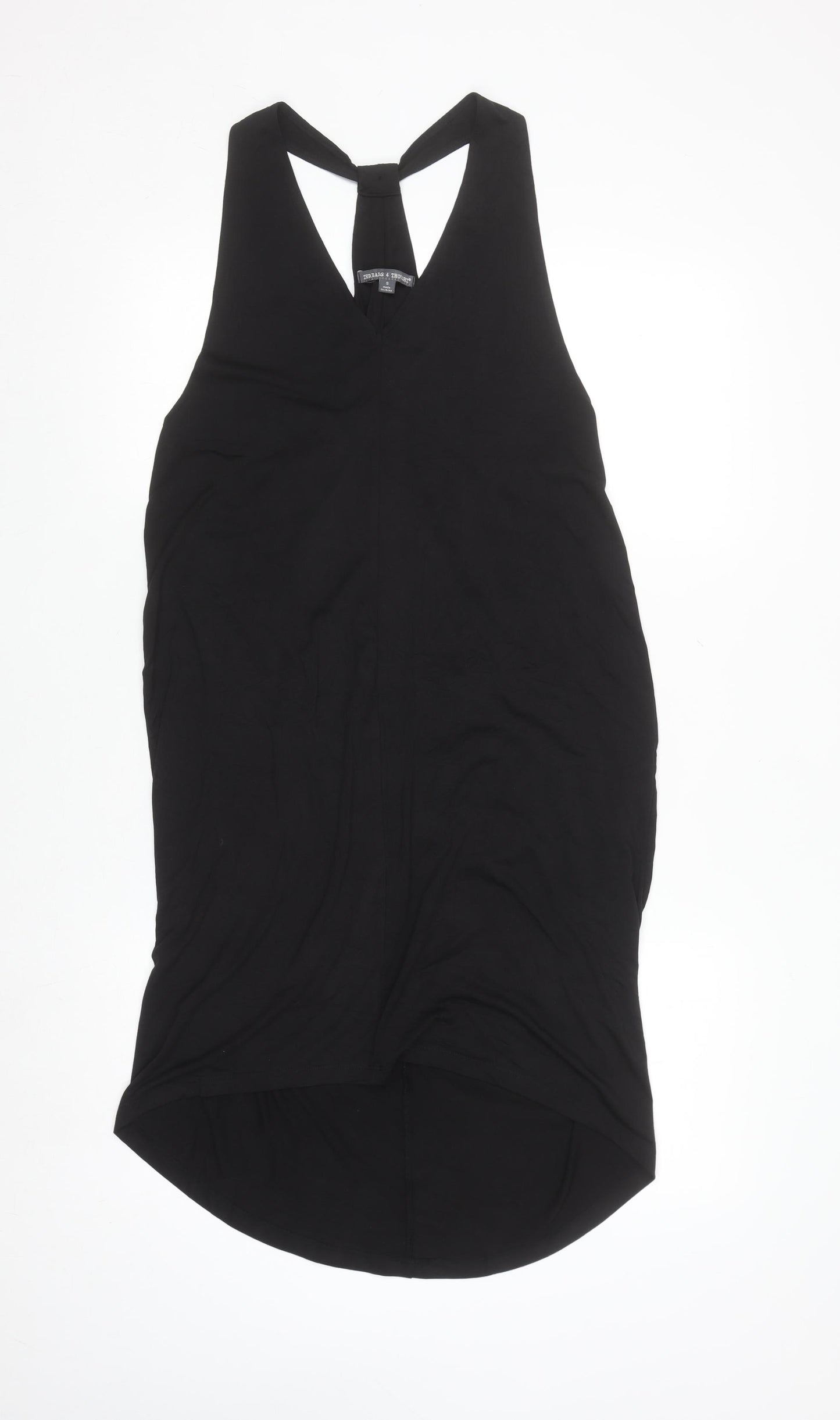 Threads 4 Thought Women's Black S Sleeveless Tank Dress