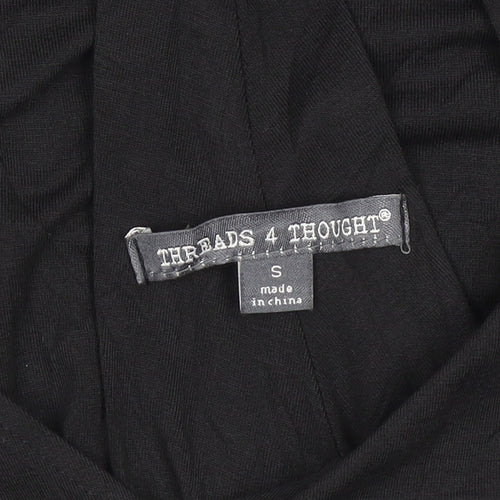 Threads 4 Thought Women's Black S Sleeveless Tank Dress
