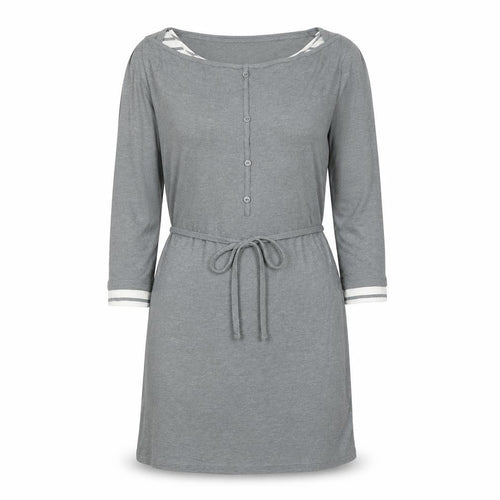 Marks and Spencer Women's Grey Belted Jersey Shirt Dress Size 12