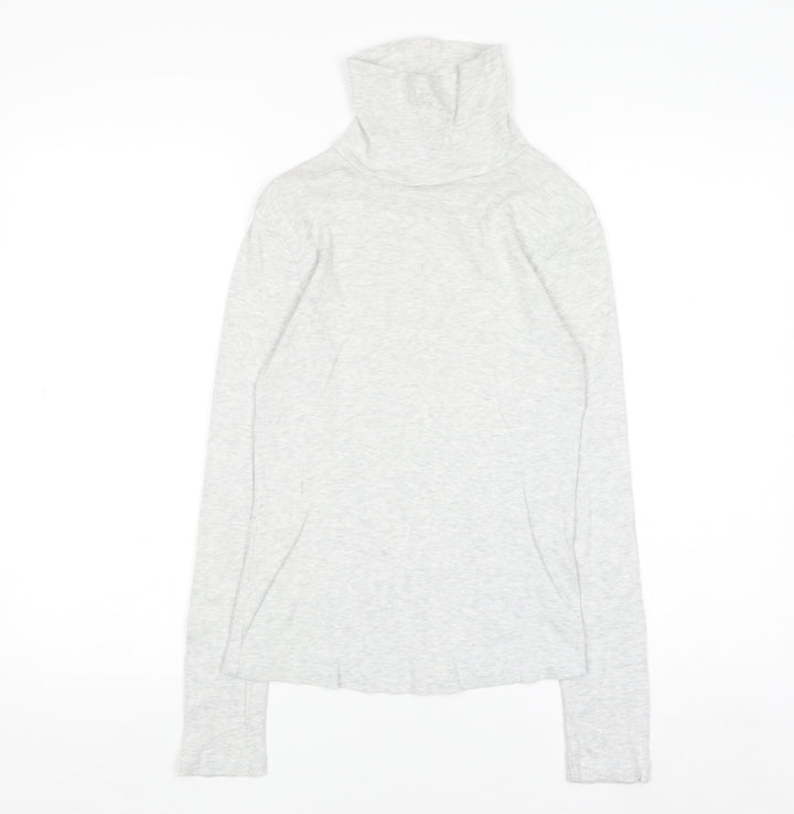 River Island Womens Grey Roll Neck Slim Fit Long Sleeve Jumper Size 12