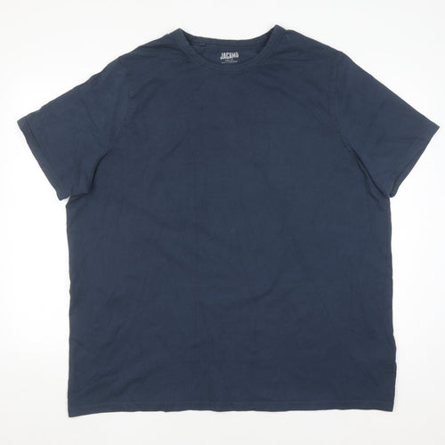 Jacamo Men's Navy 2XL Cotton Crew Neck T-Shirt