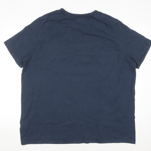 Jacamo Men's Navy 2XL Cotton Crew Neck T-Shirt