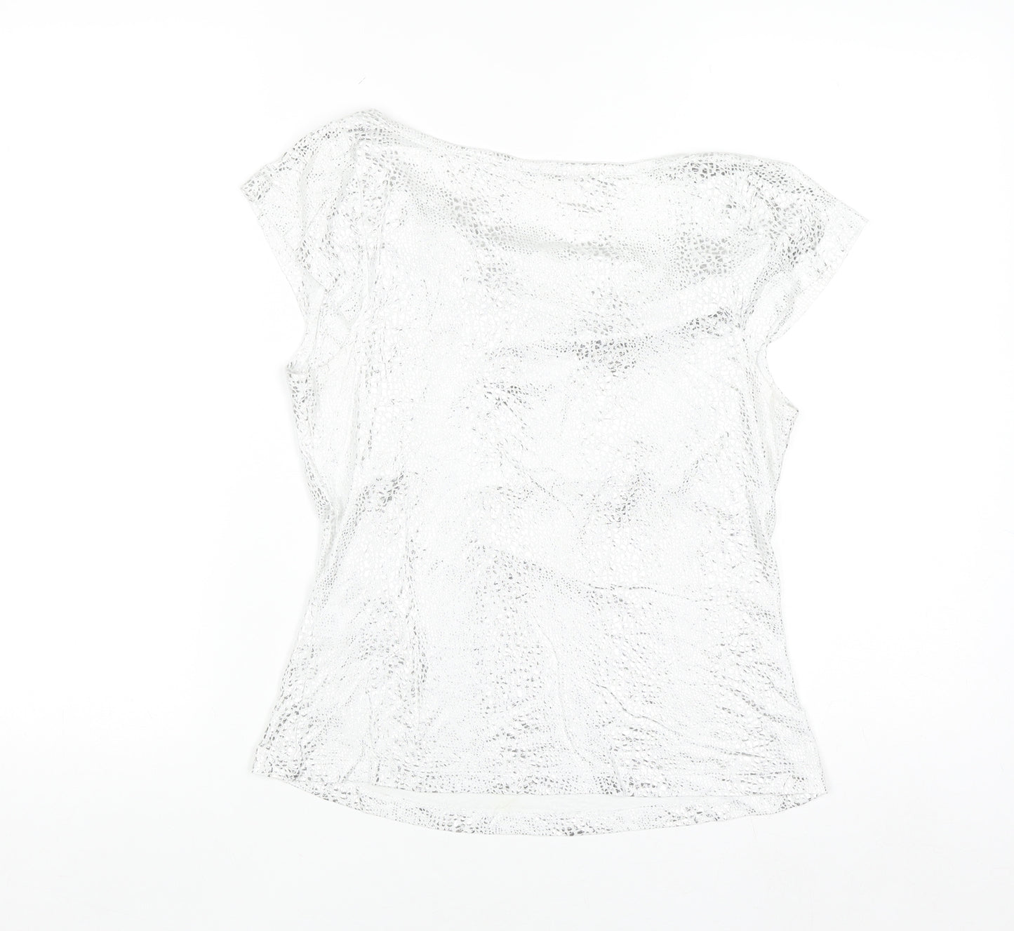 Next Women Silver Cowl Neck Camisole Blouse UK 14 Party Top
