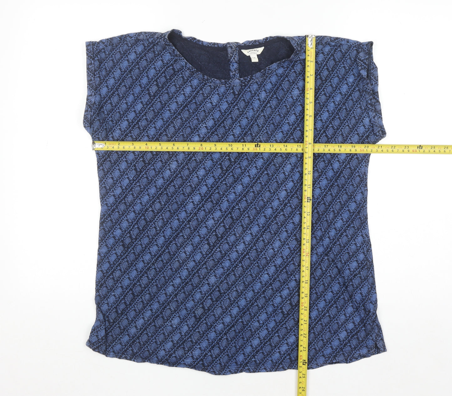 FatFace Women’s Blue Cotton Chambray Tunic Blouse Size 14