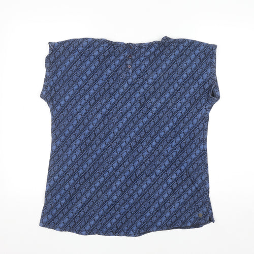 FatFace Women’s Blue Cotton Chambray Tunic Blouse Size 14