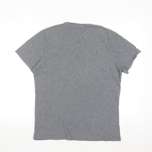 Levi's Men's Grey Logo Crew Neck Cotton T-Shirt Size M
