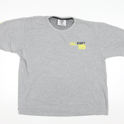 HLY EQPT Men’s Grey XXL Crew Neck Cotton T-Shirt