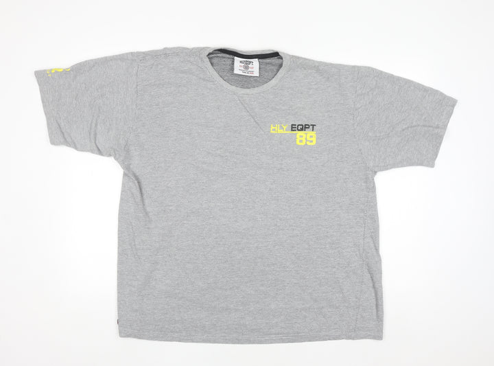 HLY EQPT Men’s Grey XXL Crew Neck Cotton T-Shirt