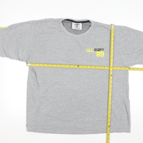 HLY EQPT Men’s Grey XXL Crew Neck Cotton T-Shirt