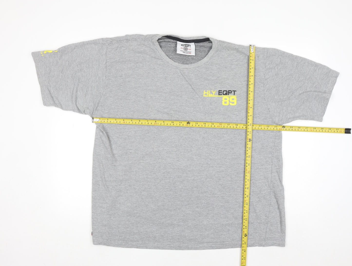 HLY EQPT Men’s Grey XXL Crew Neck Cotton T-Shirt