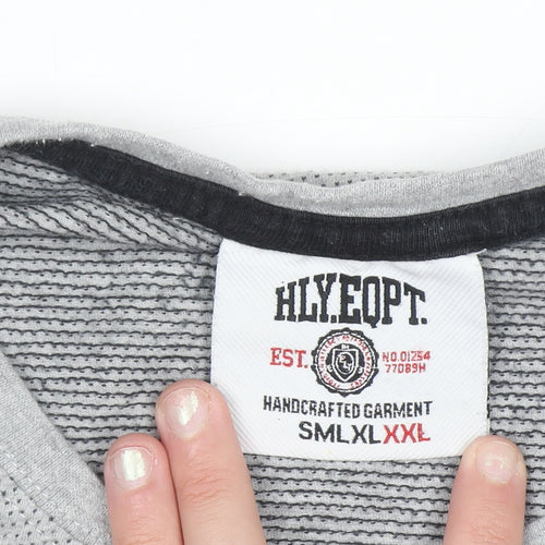 HLY EQPT Men’s Grey XXL Crew Neck Cotton T-Shirt