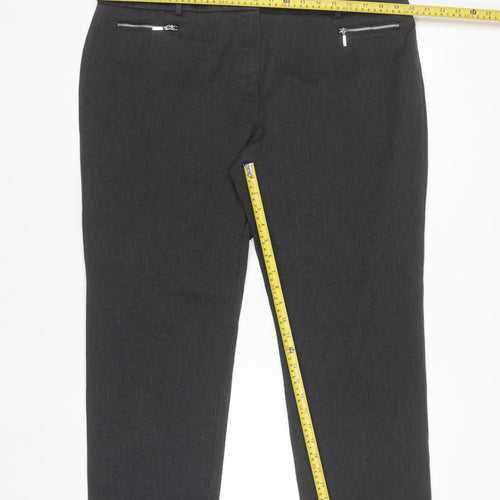 Marks and Spencer Women's Charcoal Slim Trousers Size 18