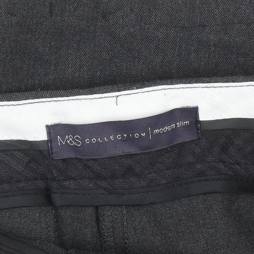 Marks and Spencer Women's Charcoal Slim Trousers Size 18