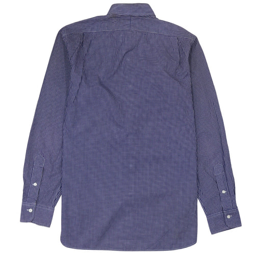 Ralph Lauren Men's Blue Check Long Sleeve Button-Down Shirt Size 15.5