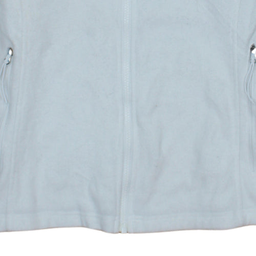 Columbia Womens White Fleece Full Zip Jacket Size L