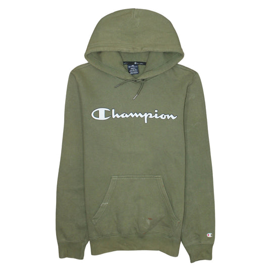 Champion Men’s Green Small Pullover Hoodie Fleece Sweatshirt
