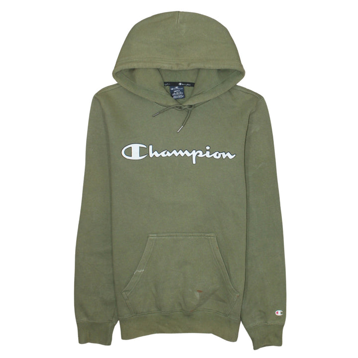 Champion Men’s Green Small Pullover Hoodie Fleece Sweatshirt