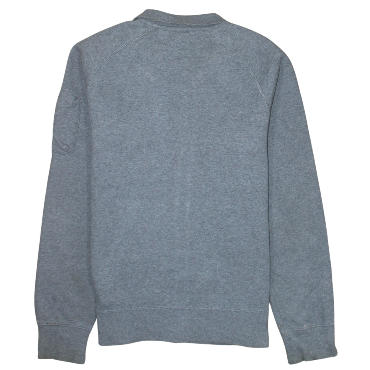 Nike Men’s Grey Full Zip Collared Sweatshirt Size M Fleece Logo Top