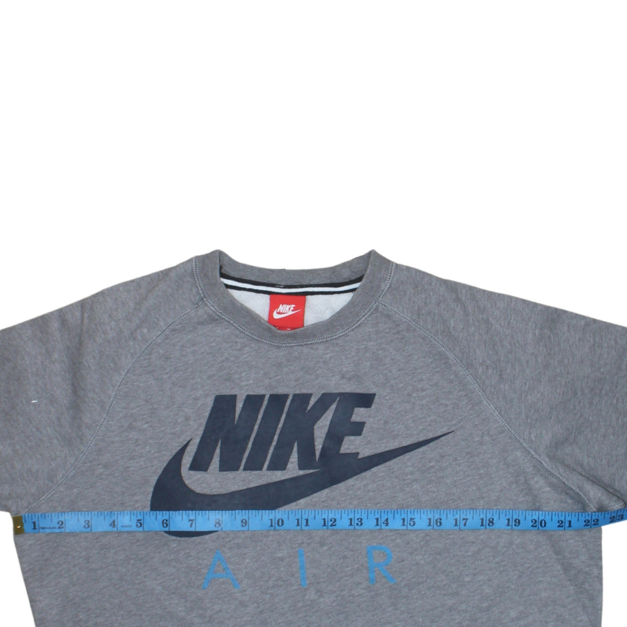 Nike Men's Grey Air Logo Pullover Sweatshirt Size M