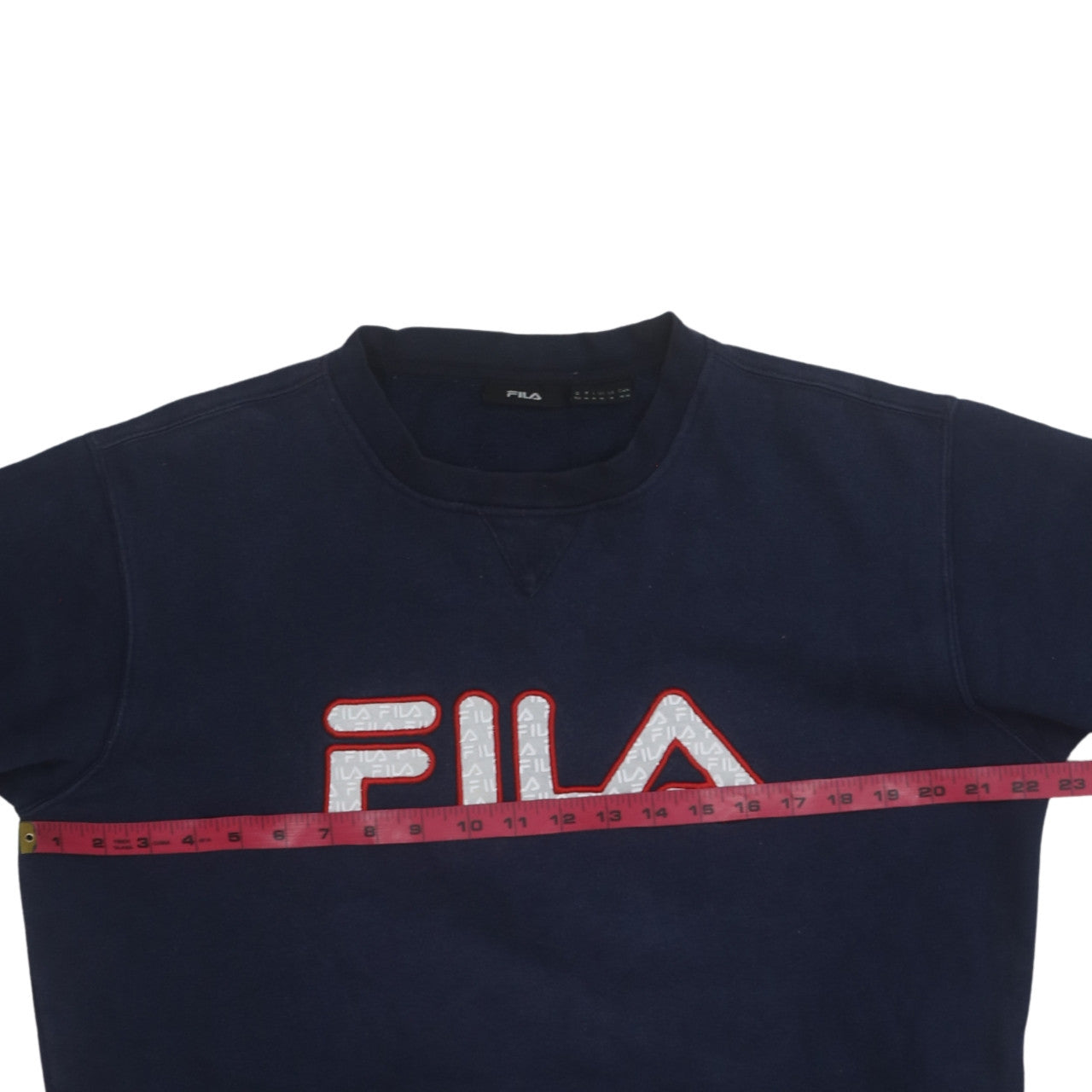 Fila Men's Blue Crew Neck Logo Sweatshirt Size L