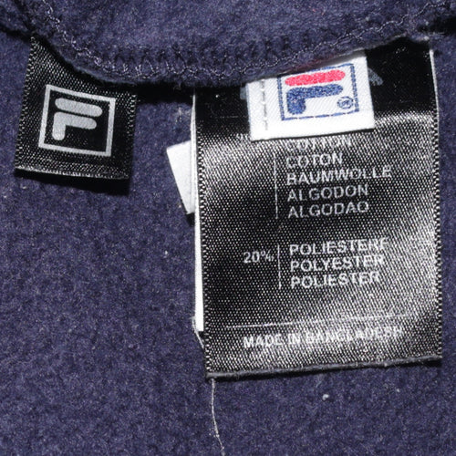 Fila Men's Blue Crew Neck Logo Sweatshirt Size L
