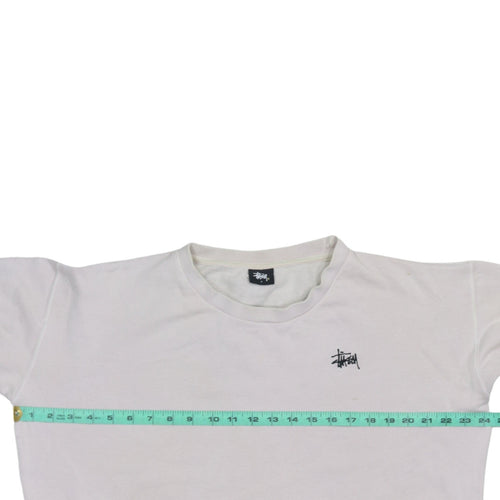 Stussy Womens Beige Size 8 Crew Neck Pullover Sweatshirt